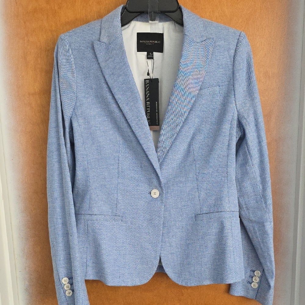Banana Republic Sky Blue Blazer